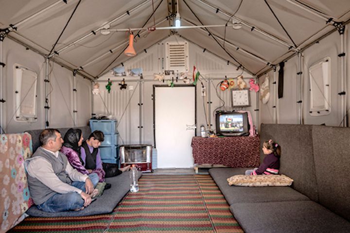 ‏خيمة ايكيا المخصصة للاجئين